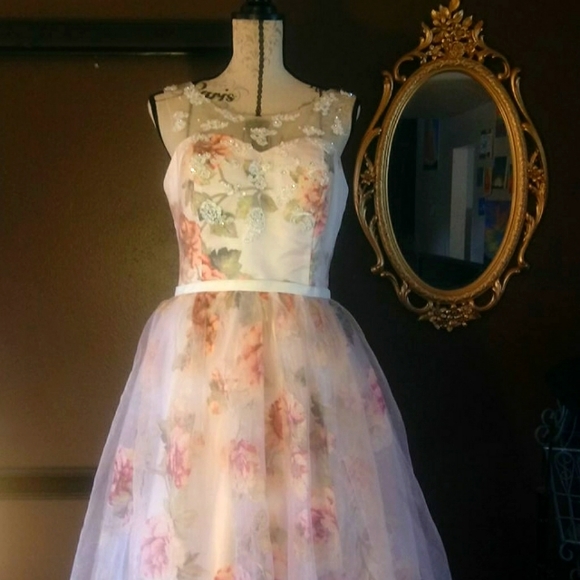 Gorgeous custom made gown - Picture 2 of 14